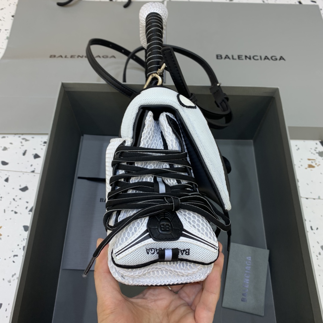 Balenciaga SneakerHead Small Handle Bag White